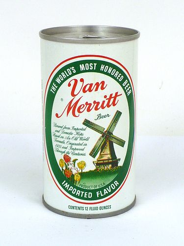 1973 Van Merritt Beer 12oz T133-13