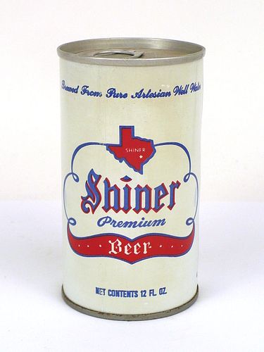 1974 Shiner Premium Beer Ring Top Can Shiner Texas T124-24