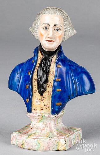 Staffordshire bust of George Washington, 19th c.