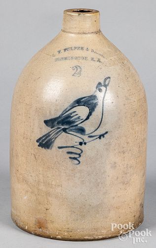 New Jersey two-gallon stoneware jug, 19th c.