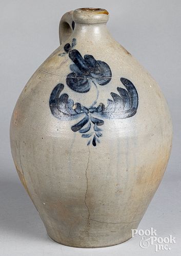 Stoneware ovoid jug, 19th c.