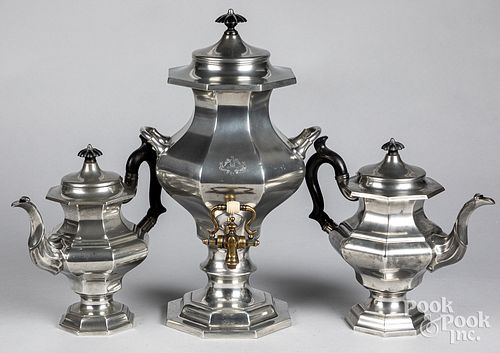Leonard, Reed & Barton pewter water kettle