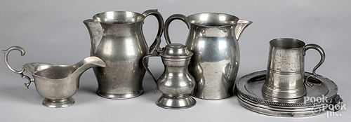 Miscellaneous pewter, 19th/20th c.