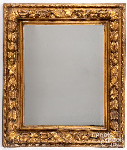 Two early giltwood frames