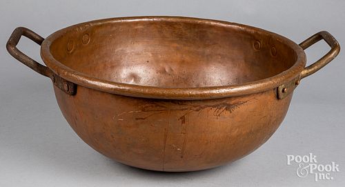 Copper chocolate pan, late 19th c.
