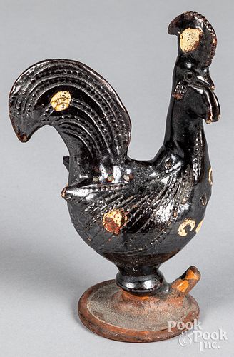 Redware bird whistle, 19th c.