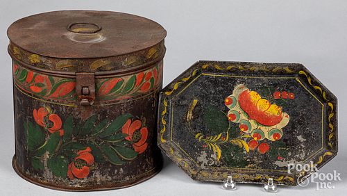 Toleware canister and tray
