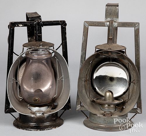 Two Dietz Acme Inspector Lamps, 19th c.
