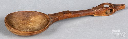 Carved whimsy spoon, 19th c.