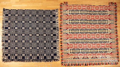Two Pennsylvania coverlets