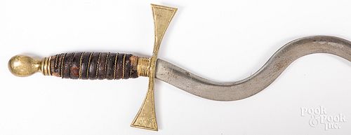 Serpentine blade sword