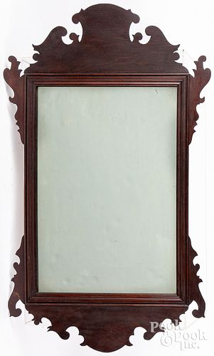 Pennsylvania Chippendale mahogany looking glass