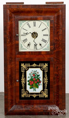 New Haven mahogany mantel clock, 19th c.