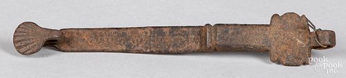 Wrought iron hasp, 19th c.