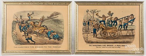 Four Currier & Ives lithographs