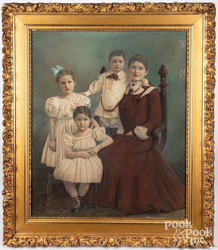 Victorian enhanced family portrait
