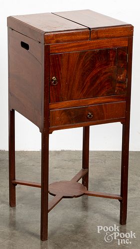English mahogany wash stand, ca. 1800