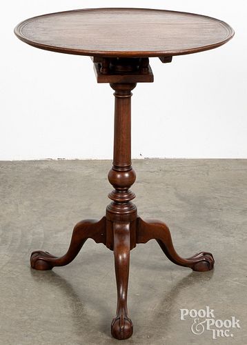 Chippendale style mahogany candlestand