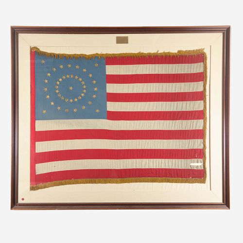 A 43-Star American Ceremonial Flag commemorating Idaho statehood circa 1890