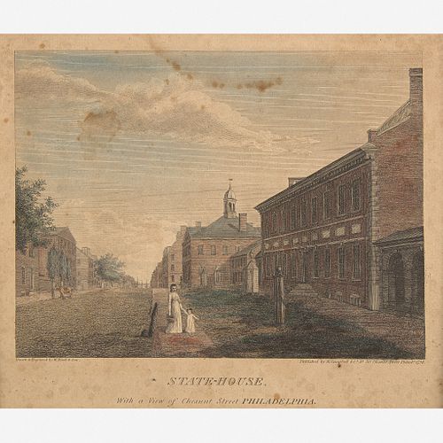 William Russell Birch (1755-1844) and Thomas Birch (1779-1851) Nine Views of Philadelphia, "The City of Philadelphia, In the State of Pennsylvania Nor