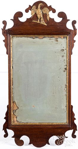 Pennsylvania Chippendale mahogany looking glass
