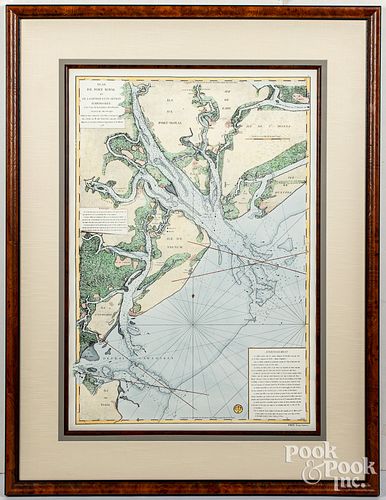 Contemporary nautical map
