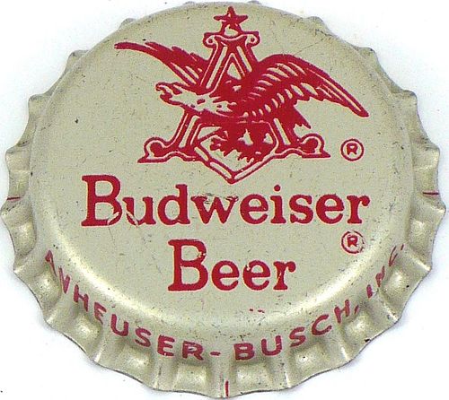 1955 Budweiser Lager Beer  Bottle Cap Saint Louis, Missouri