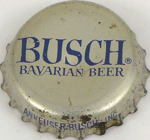 1958 Busch Bavarian Beer  Bottle Cap Saint Louis, Missouri