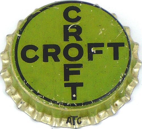 1934 Croft Ale  Bottle Cap Boston, Massachusetts
