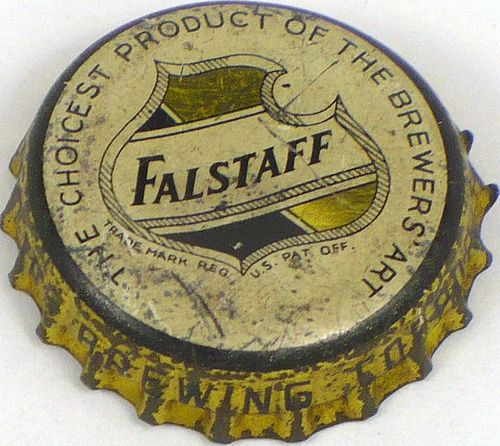 1940 Falstaff Beer  Bottle Cap Saint Louis, Missouri