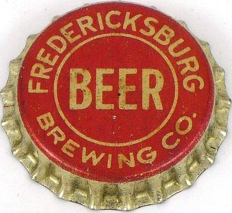 1933 Fredericksburg Beer  Bottle Cap San Jose, California