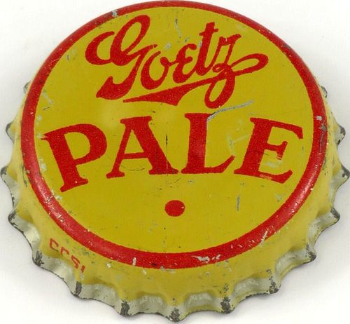 1945 Goetz Pale (Near Beer)  Bottle Cap St. Joseph, Missouri