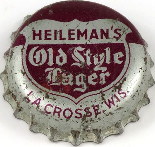 1945 Heileman's Old Style Lager Beer  Bottle Cap La Crosse, Wisconsin