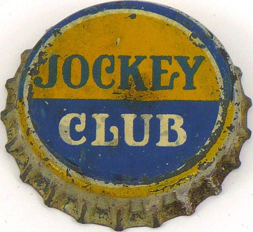 1936 Jockey Club Beer  Bottle Cap Hialeah, Florida