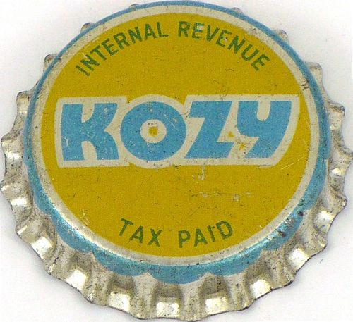 1941 Kozy Beer  Bottle Cap Beaver Dam, Wisconsin