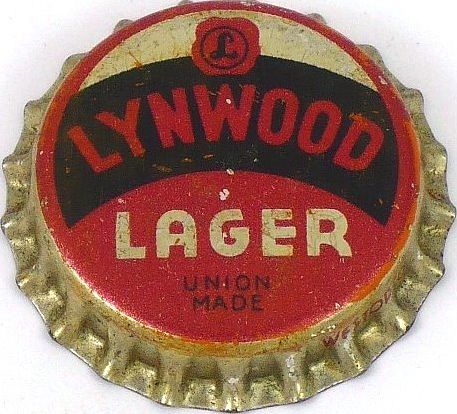 1934 Lynwood Lager Beer  Bottle Cap Lynwood, California