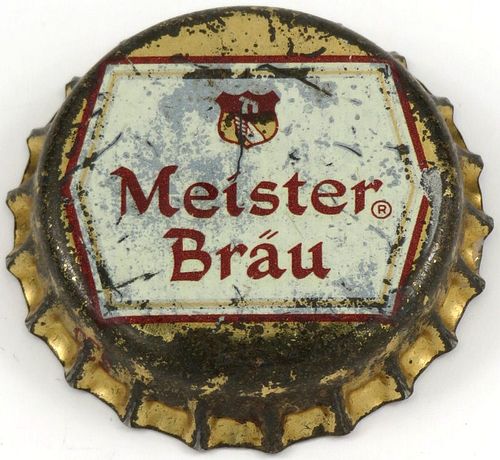 1958 Meister BrÃ¤u Beer  Bottle Cap Chicago, Illinois