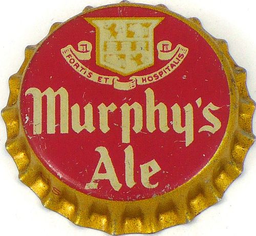 1933 Murphy's Ale  Bottle Cap Boston, Massachusetts