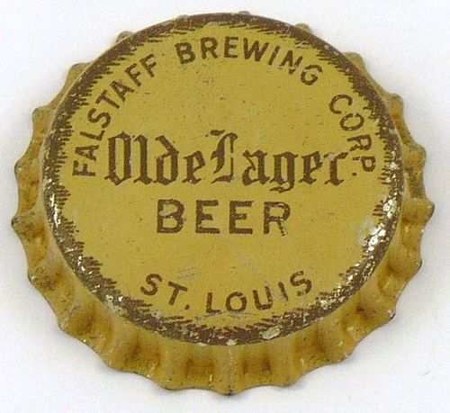 1933 Olde Lager Beer  Bottle Cap Saint Louis, Missouri
