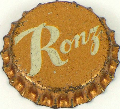 1952 Ronz Beer  Bottle Cap Columbus, Nebraska