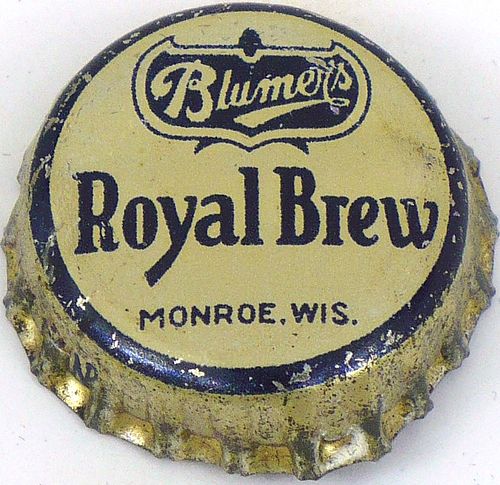 1948 Royal Brew Beer  Bottle Cap Monroe, Wisconsin