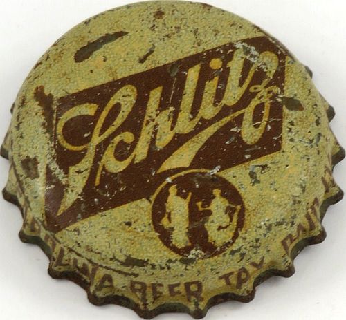 1940 Schlitz Beer ~NC Tax  Bottle Cap Milwaukee, Wisconsin