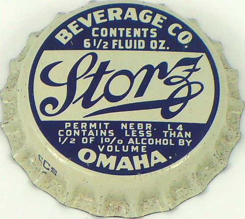 1928 Storz Beverage  Bottle Cap Omaha, Nebraska