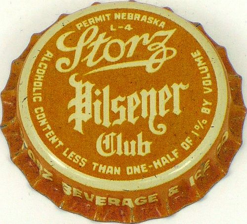 1928 Storz Pilsener Club Beverage  Bottle Cap Omaha, Nebraska