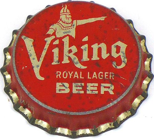 1934 Viking Royal Lager Beer  Bottle Cap Flint, Michigan