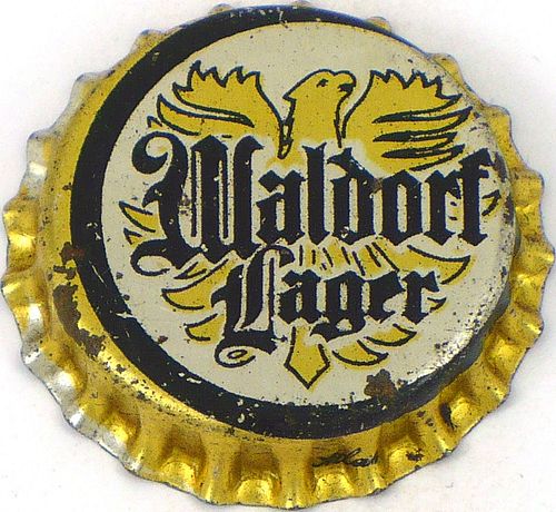 1933 Waldorf Lager Beer  Bottle Cap Cleveland, Ohio