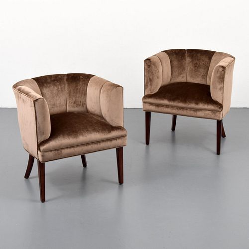 Pair of Lounge Chairs, Manner of Gio Ponti