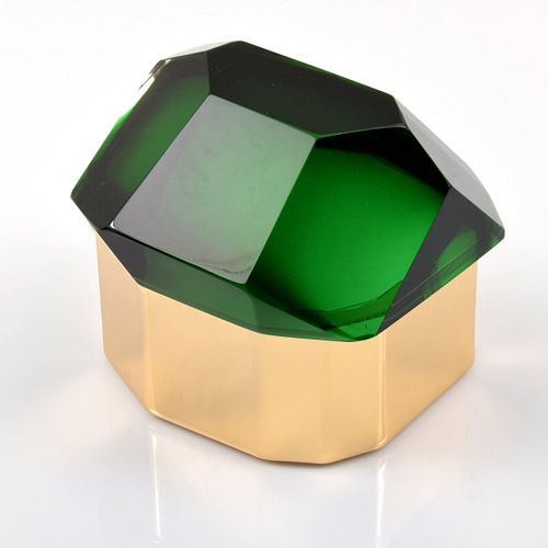 Faceted Lidded Box, Manner of Andrea Walsh