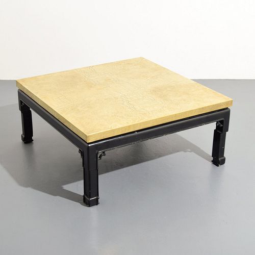 George Mathias Etched Brass Coffee Table