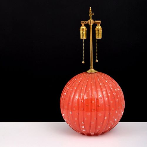 Murano Ball Lamp, Manner of Alberto Dona
